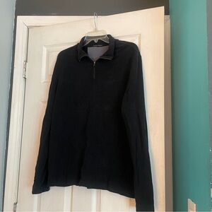 Banana Republic Men's Black Zip-Up Sweater